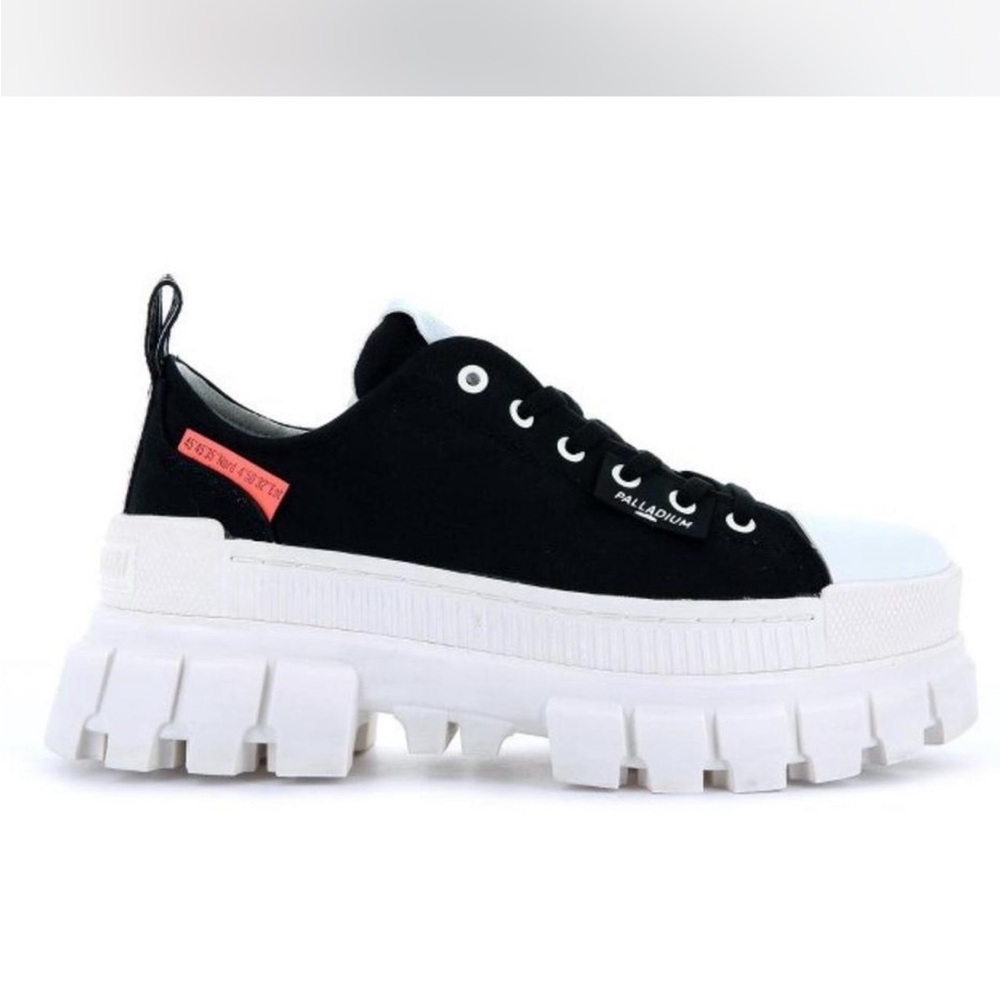 Palladium Kids Black and White Chunky Sneakers